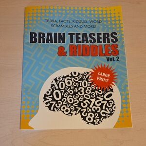 Brain Teasers & Riddles Vol. 2 - Large Print